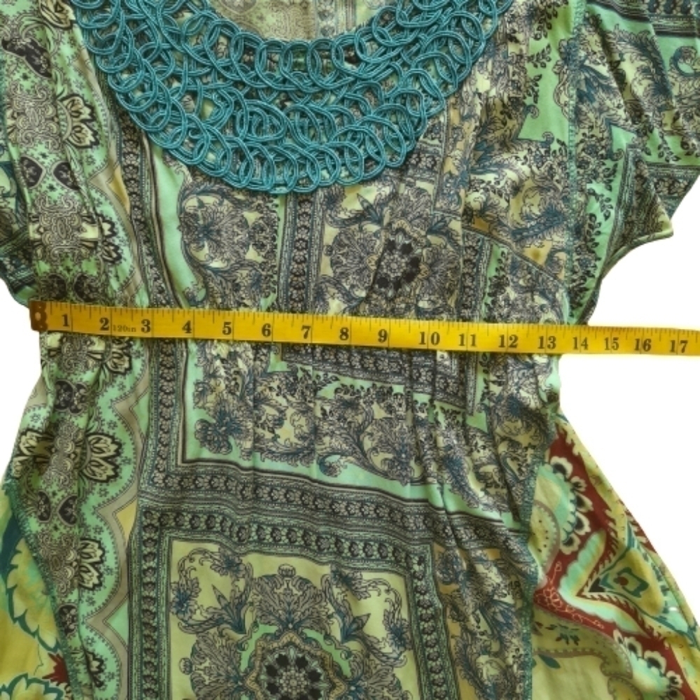 One World Live and Let Live tunic top Large - Picture 8 of 13